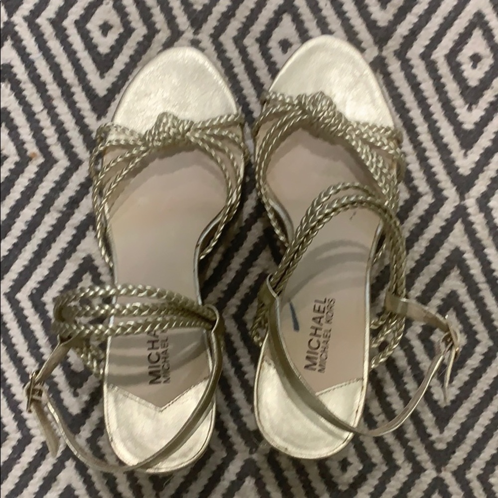 Michael Kors | Gold Espadrilles Wedges
